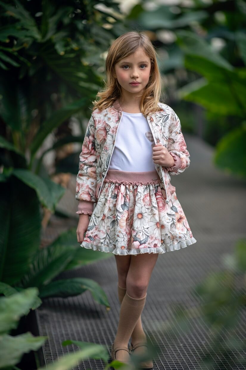 JARDIN DE SUEÑOS BOMBER Y FALDA (1) JARDIN DE SUEÑOS BOMBER Y FALDA (1)