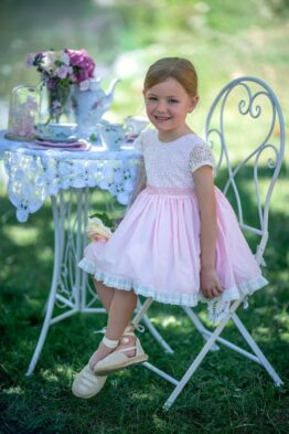 Vestido vuelo verano Jardin de Sol rosa