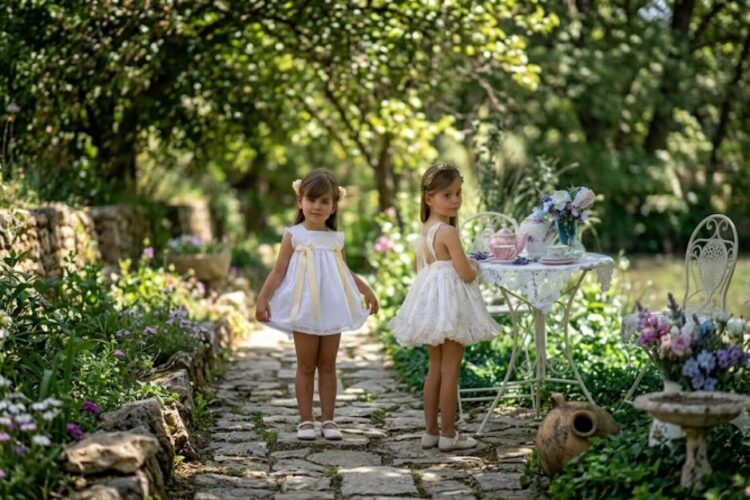 Jesusitos para niña online alta costura infantil moda diseño español exclusivo hecho a mano artesanal